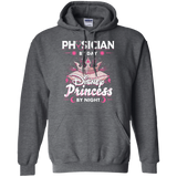 Physician By Day Princess By Night Pullover Hoodie 8 oz