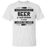 Beer Opinion Black Version T-Shirt