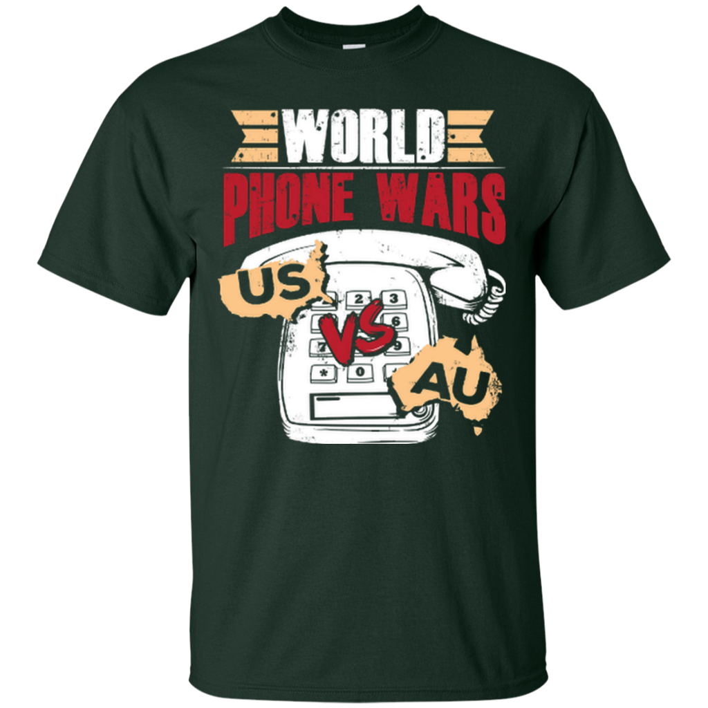 World Phone Wars USA Vs. AU T-Shirt