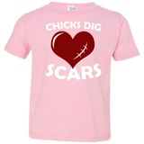 Chicks Dig Scars Toddler Jersey Tee