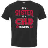 My Sister Is A CHD Warrior Toddler Jersey Tee