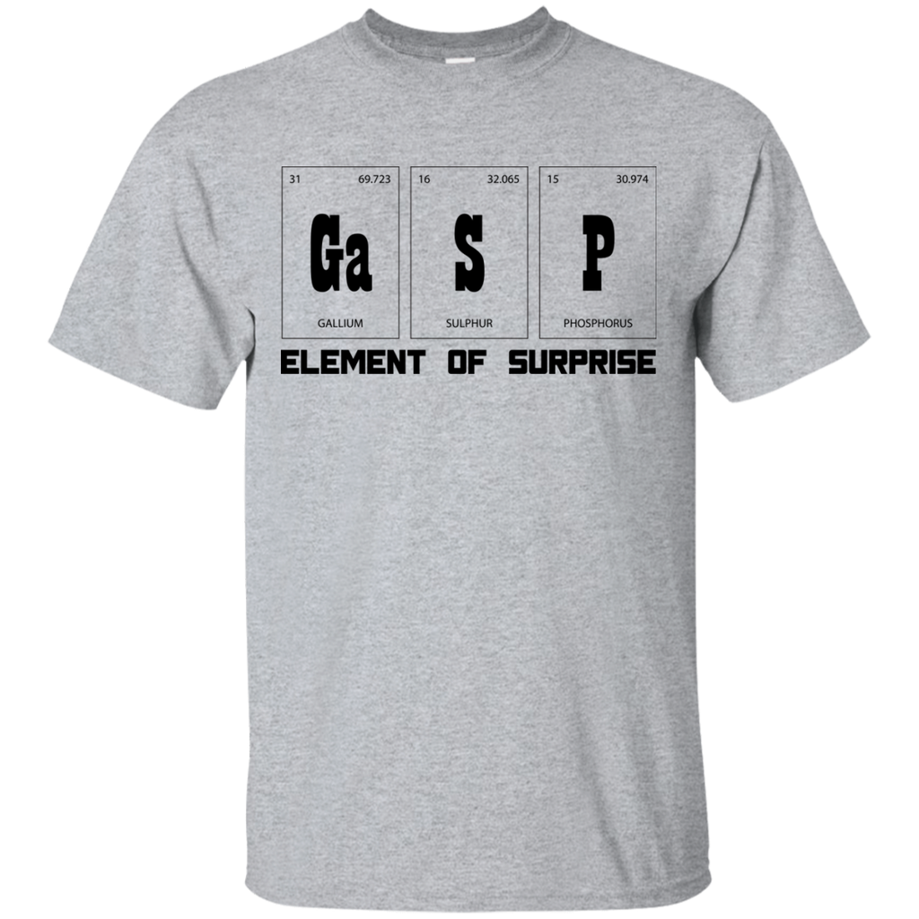 GaSP The Elements of Surprise Periodic Table T-Shirt