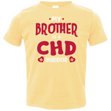 My Brother Is A CHD Warrior Toddler Jersey Tee