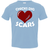 Chicks Dig Scars Toddler Jersey Tee