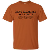 Let's Handle This Like Adults Rock Paper Scissors T-Shirt