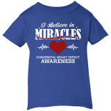 Miracles CHD Awareness Infant Short Sleeve T-shirt