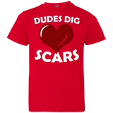 Dudes Dig Scars Youth Jersey Tee