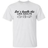 Let's Handle This Like Adults Rock Paper Scissors T-Shirt