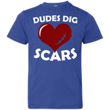 Dudes Dig Scars Youth Jersey Tee