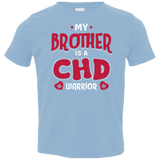 My Brother Is A CHD Warrior Toddler Jersey Tee