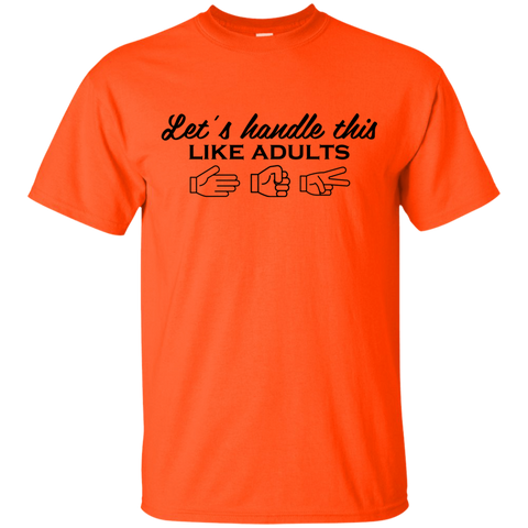 Let's Handle This Like Adults Rock Paper Scissors T-Shirt